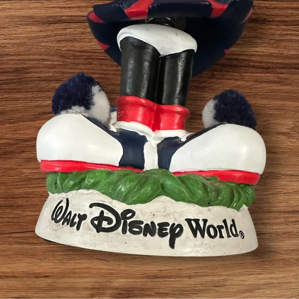 Minnie Mouse Figurine Dressed as a Cheerleader Bobblehead Walt Disney World.